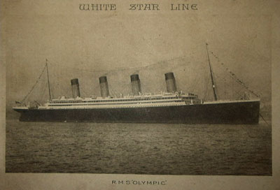 Olympic Sinks a Lightship
