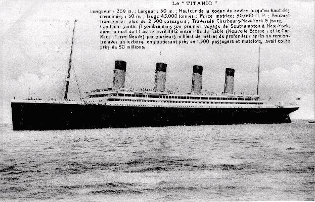 Titanic/Olympic Postcard