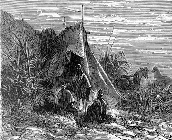 A ‘ramada’ stood on the banks of the ‘rio’