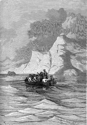 Boats were sent ashore to examine the coast minutely