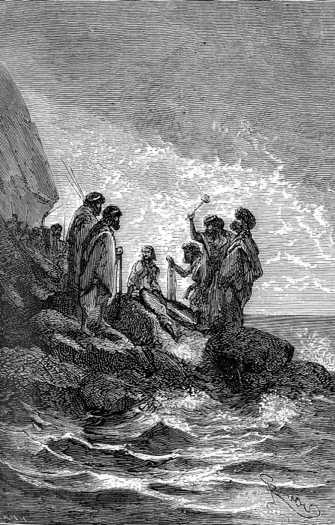 He found himself in the hands of natives