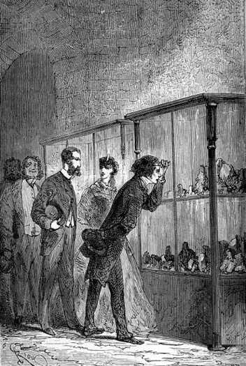 Curious specimens of gold were exhibited