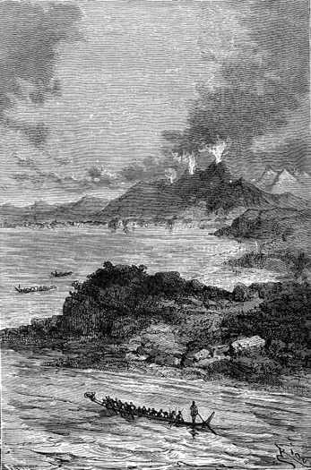 At noon, the boats reached Lake Taupo